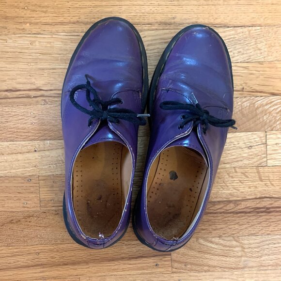 Dr Martens Purple 1461 Shoes - UK 5.5 US 7/8 - Picture 14 of 15